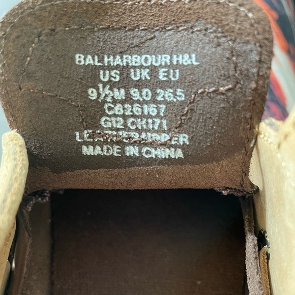 ⭐️HP⭐️Sz9.5 kids Sperry Top Siders NWOT and in EC Brown/tan leather - Picture 10 of 11